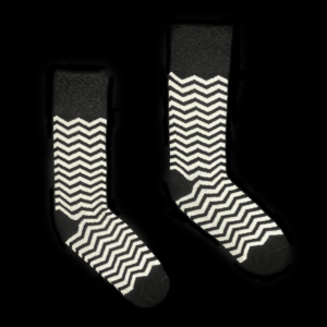 Black and White Lodge Crew Socks